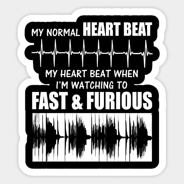 My heart beat when i'm watching to fast Sticker by martinyualiso